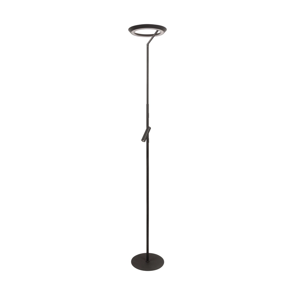 Design vloerlamp Celeste zwart Ø 28cm met leeslampje
