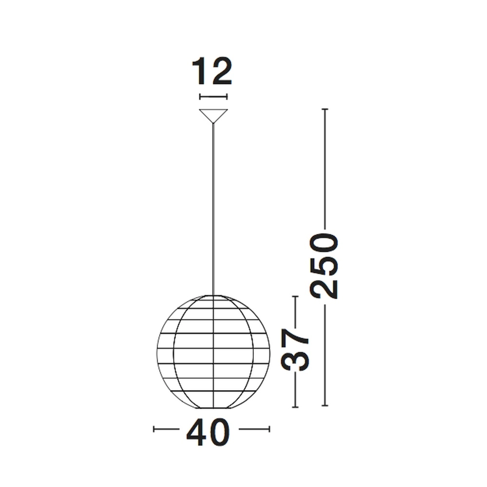 Hanglamp Melody rotan bol Ø 40cm Lyora 5212017416629