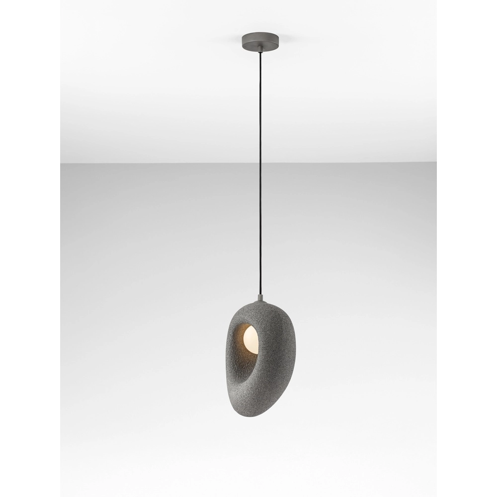 Natural pendant lamp Tempus grey 30cm Lyora 5212017476838