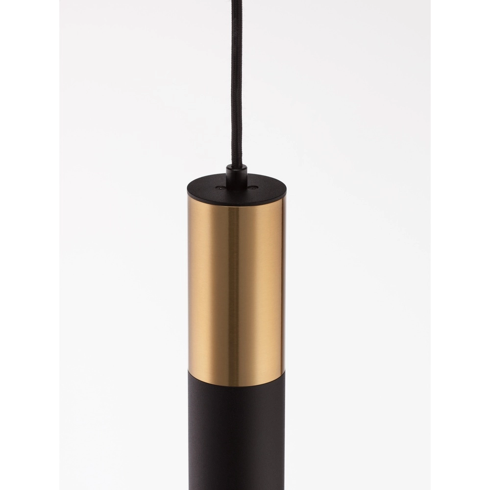 Hanglamp Pongo M enkel 30cm goud met zwart Lyora 5212017430342