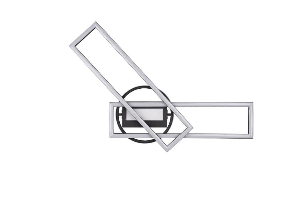 Verstelbare led plafondlamp Twister zwart Trio 4017807540581