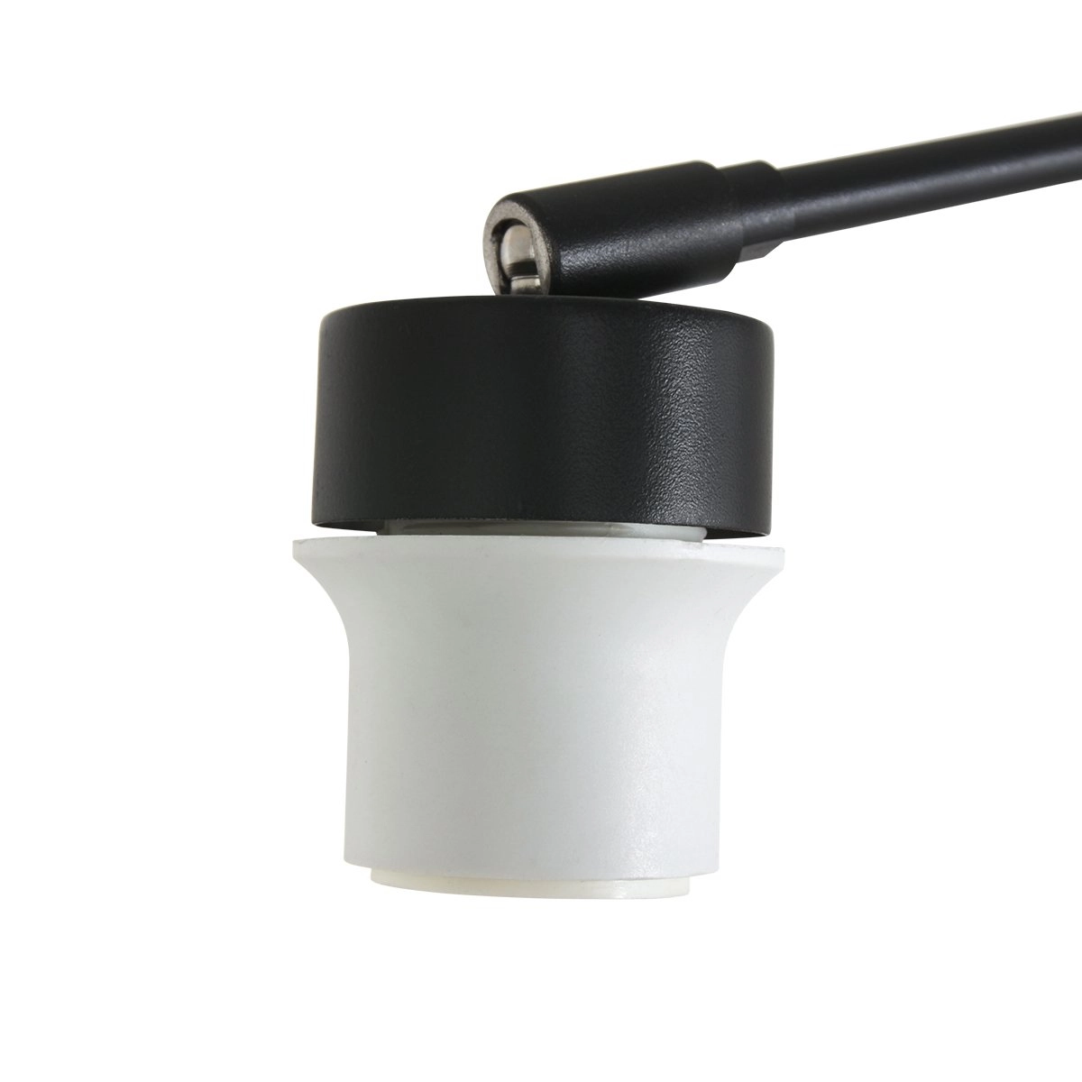 Verstelbare wand schemerlamp Prestige Chic 50cm effen wit met zwart Steinhauer 8712746146561