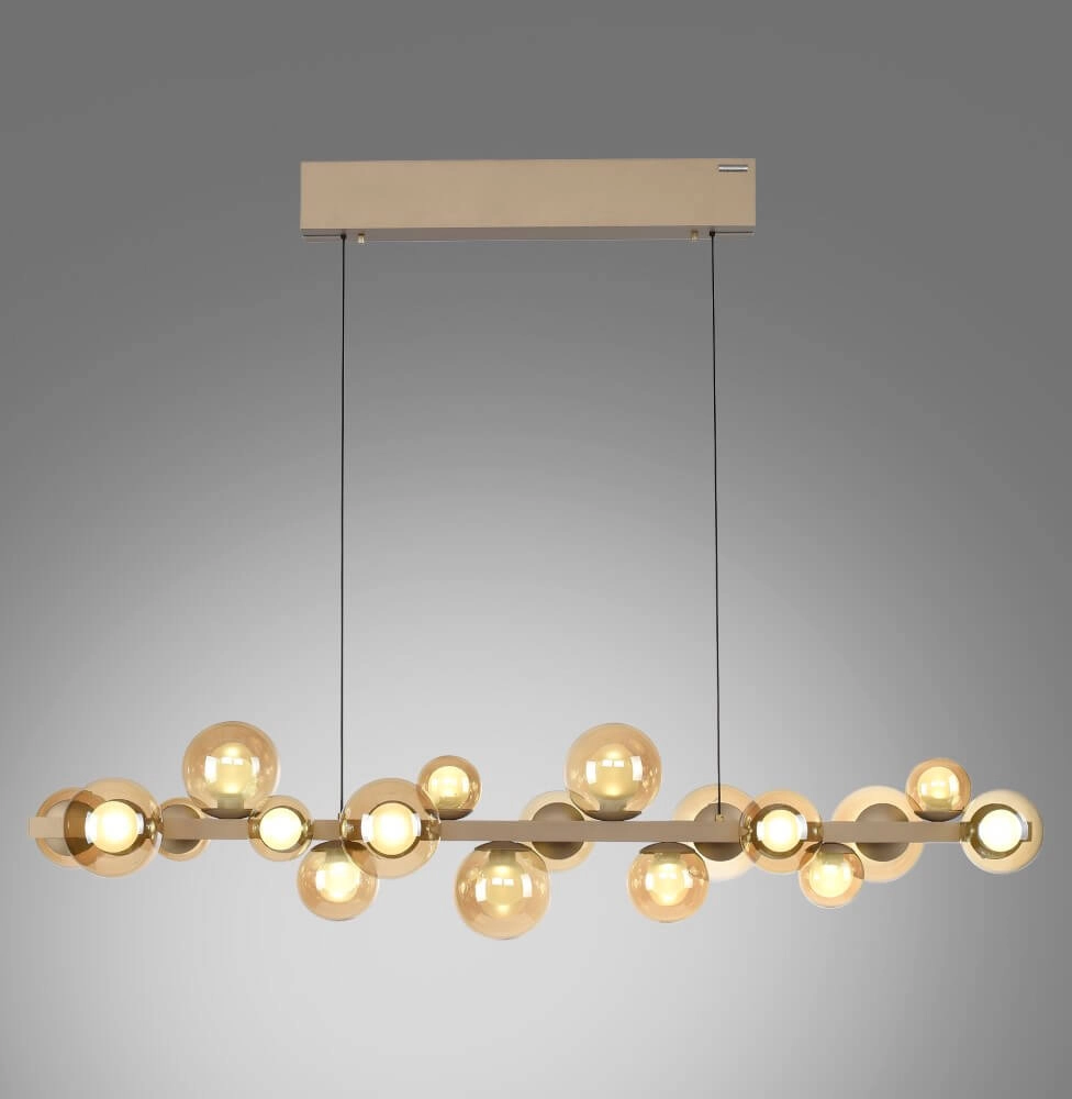 Unieke hanglamp Pure E-Popup 18-lichts brons Paul Neuhaus 4012248384428