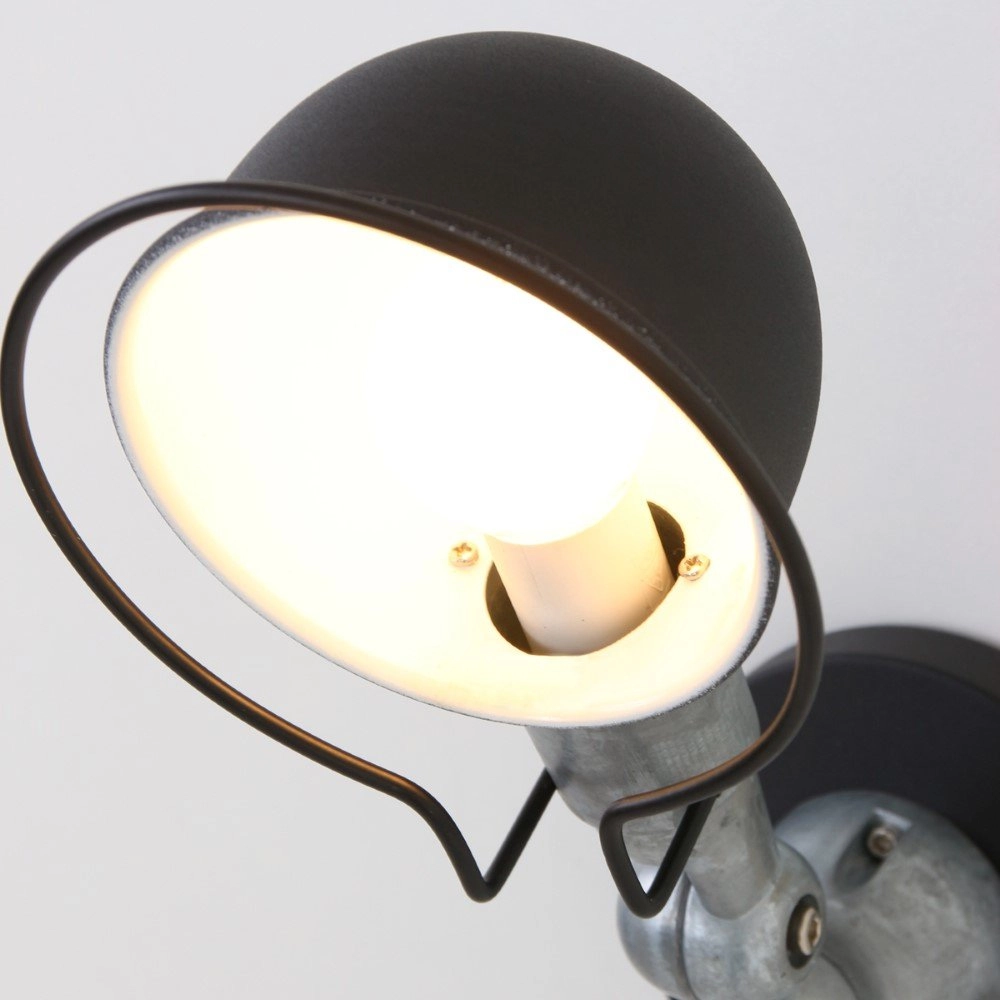 Zwart landelijke leeslamp Davin Steinhauer 8712746102079