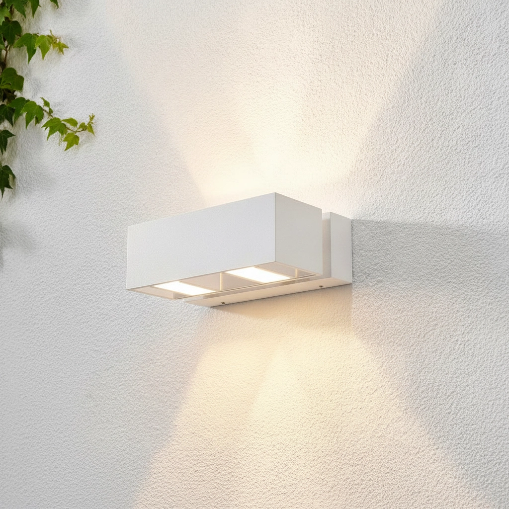 Buitenlamp up down Bfeld 2-lichts - wit