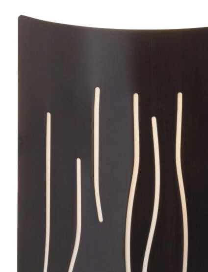 Donkerbruine wandlamp Kinley Brilliant 4004353197215