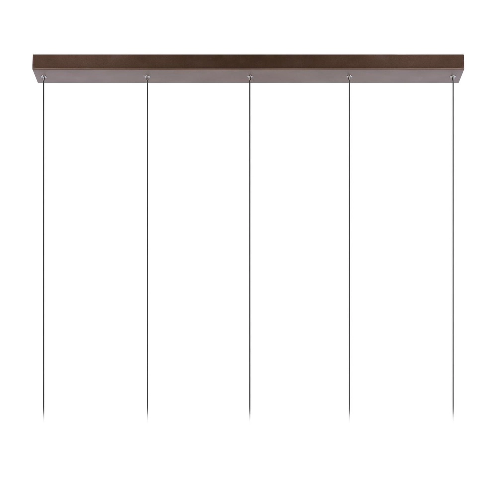 Strakke hanglamp Margary 5-lichts koffie bruin Lucide 5411212241900