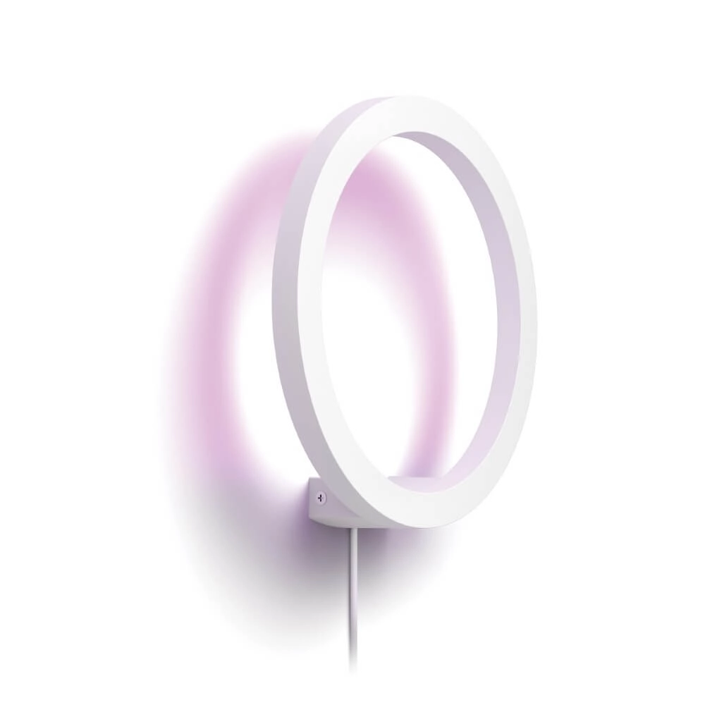 Wandlamp Cirle Hue Sana - White and Color wit Philips 8719514343405