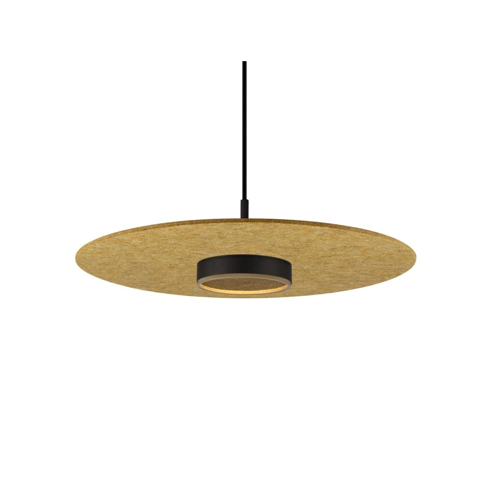 Vilt kap Grip! Flat Ø 50 x 0,6cm okergeel SLV 4024163316163