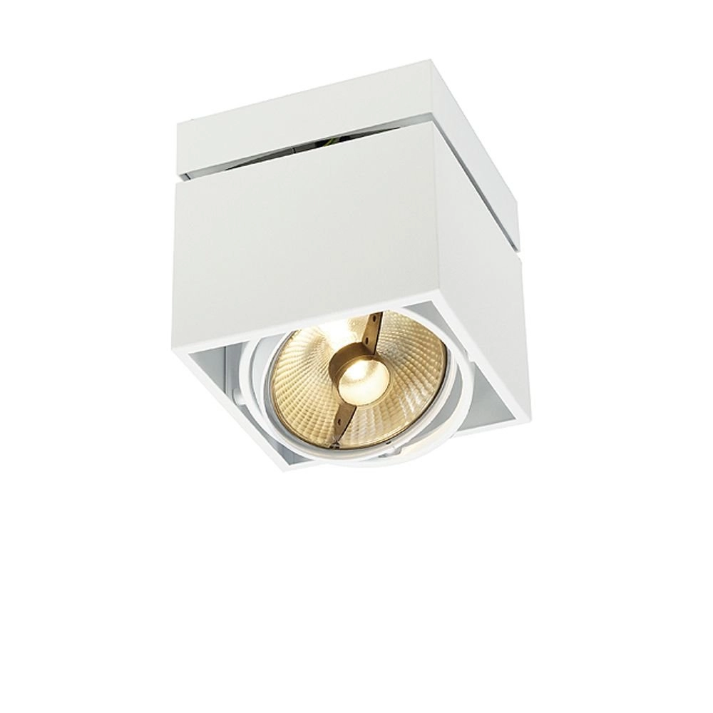 Vierkante plafondspot Kardamod Surface Square ES111 wit