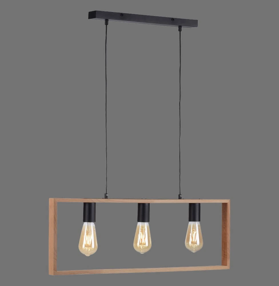 Landelijke hanglamp Franky 3-lichts Just Light 4043689966430