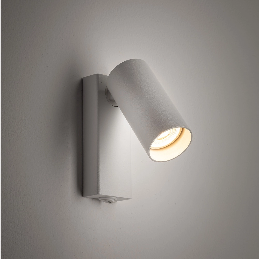 Richtbare spot Fourty met schakelaar - wit Lyora 5903139117647