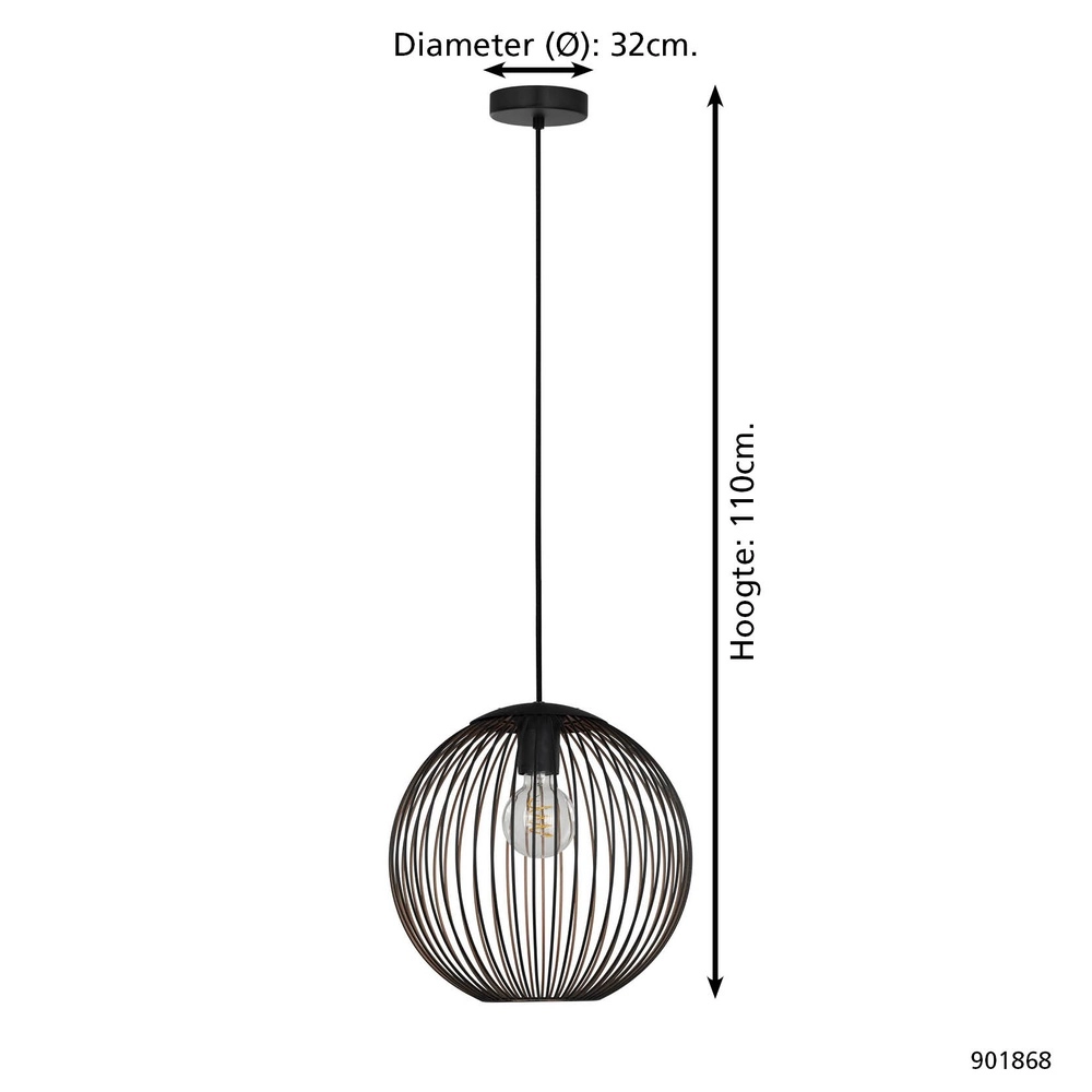 Hanglamp Almanzora enkel Eglo 9008606360321