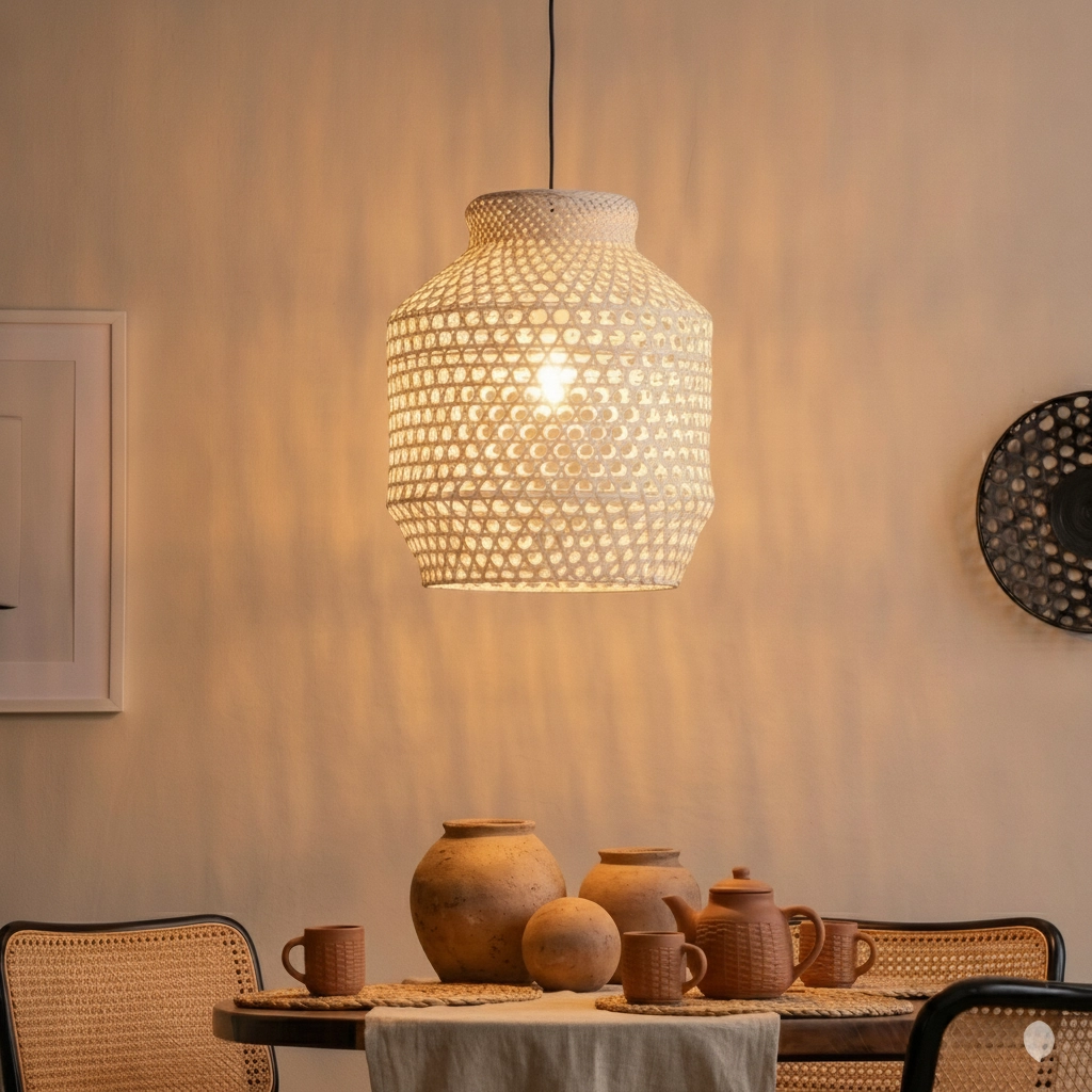 Witte hanglamp Mia Ø 35cm