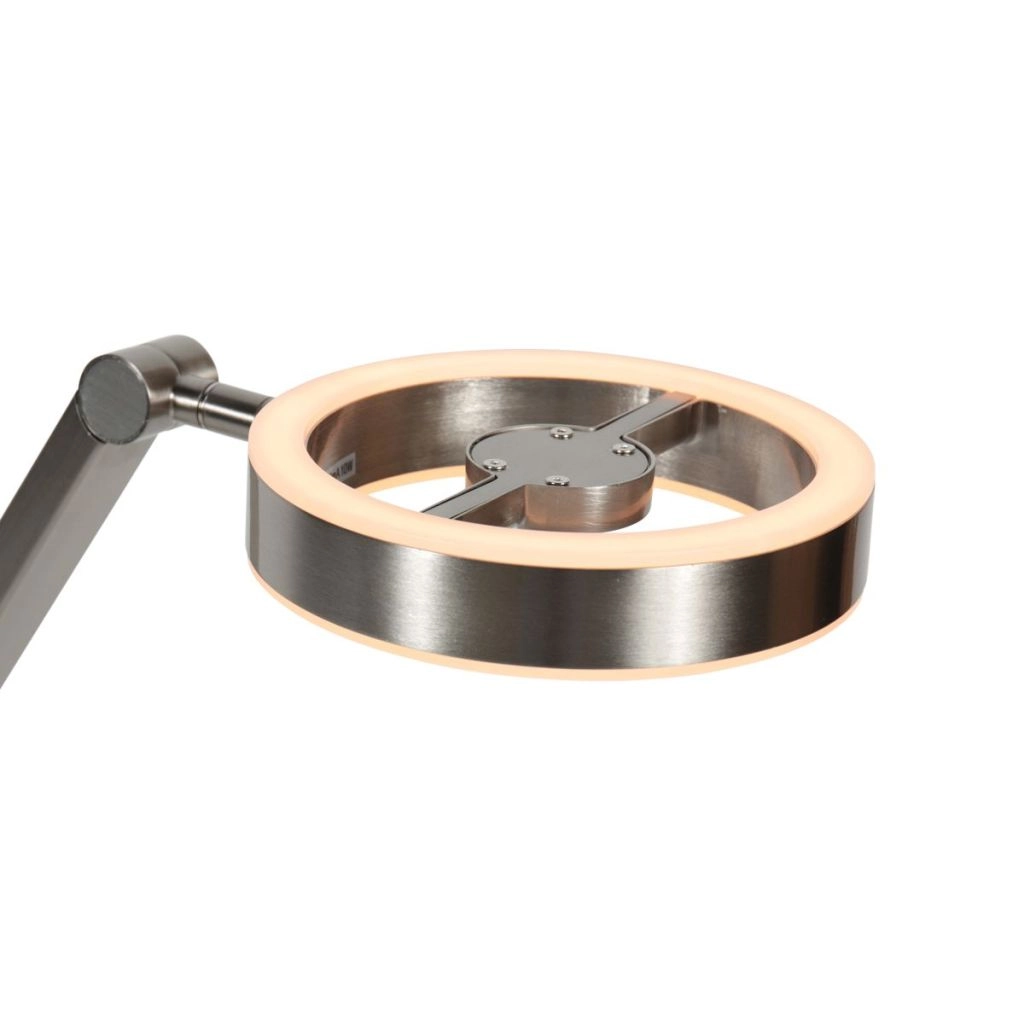 Design tafellamp Ringlux geborsteld metaal Steinhauer 8712746180893