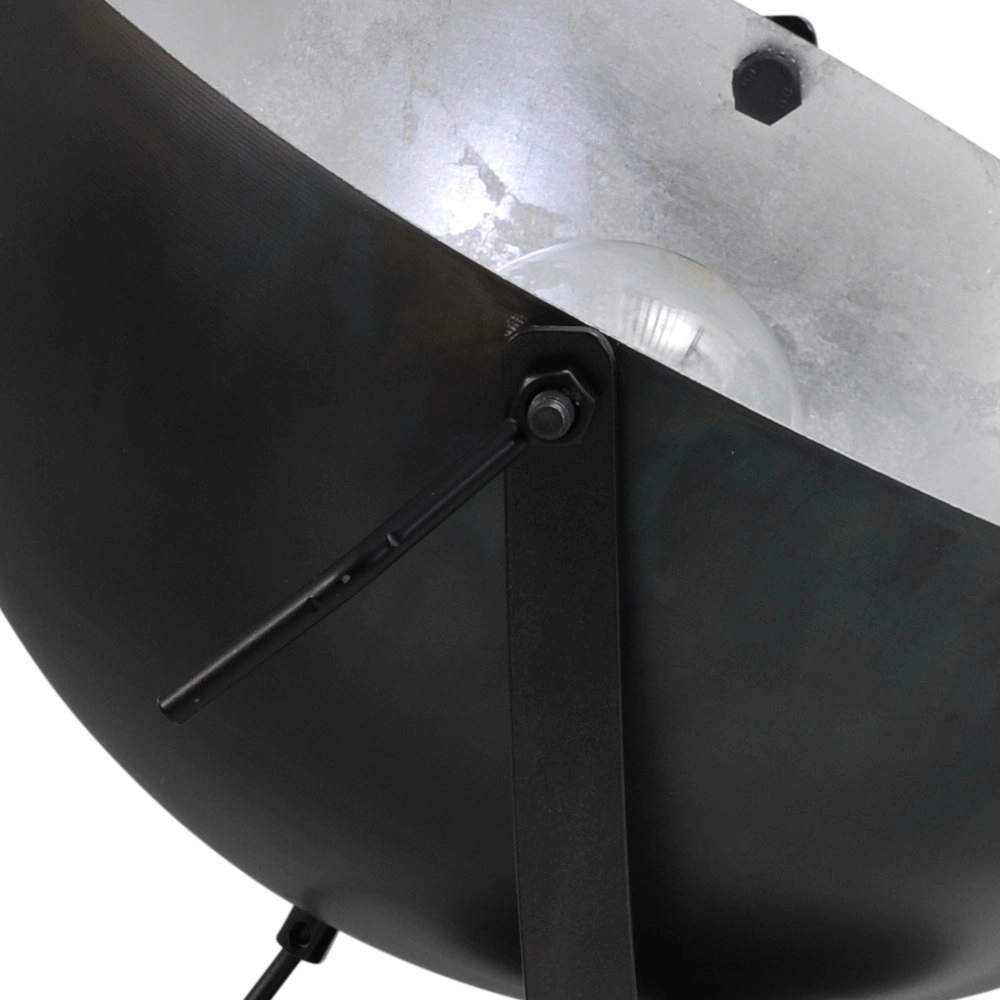 Landelijke floodlight Larino 40 zwart met oudzilver Masterlight 8718121236834