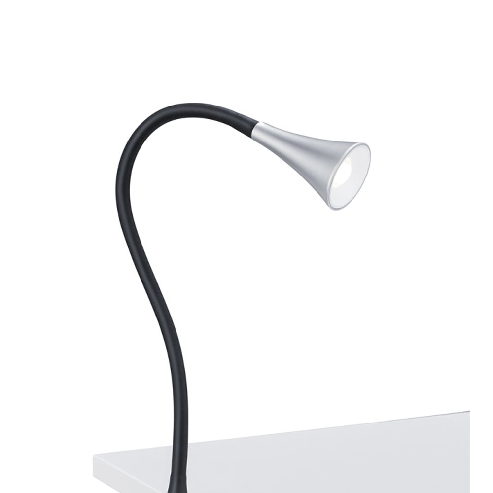 Klemlamp Viper grijs met zwart Trio 4017807328400