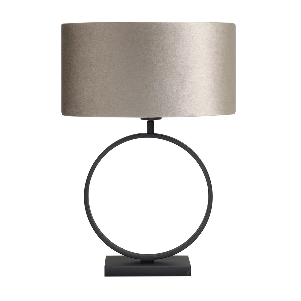 Design tafellamp Siena zwart rond