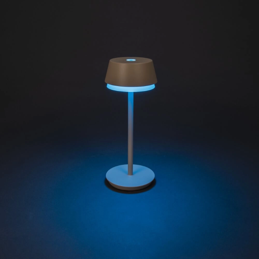 Tafellampje Lyon zandkleur met RGB functie KonstSmide 7318307830330