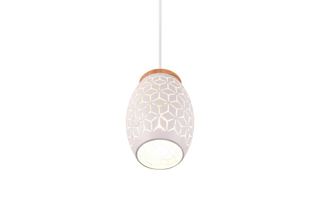 Witte hanglamp Bidar design Trio 4017807574913