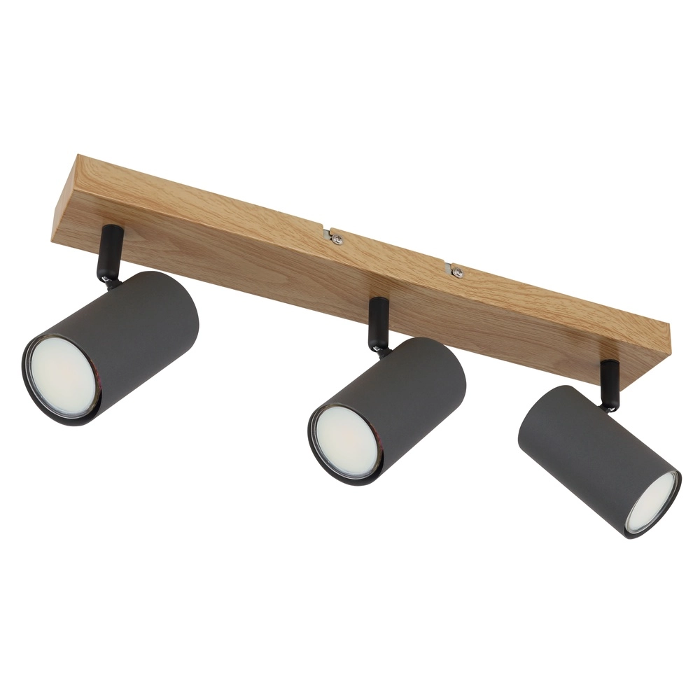Plafondlamp 3-lichts Robby hout Globo 9007371442522