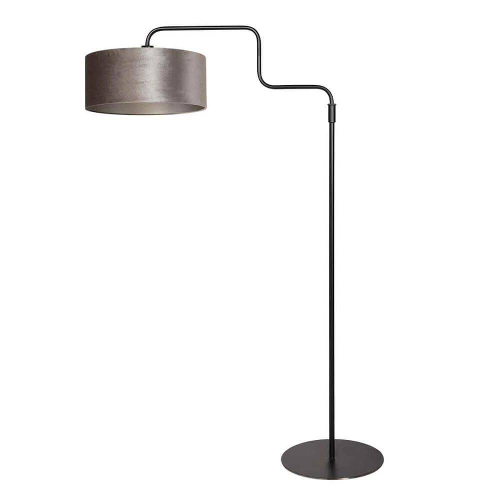 Vloerlamp Bloeba zwart met zilvere kap Steinhauer 8712746176995