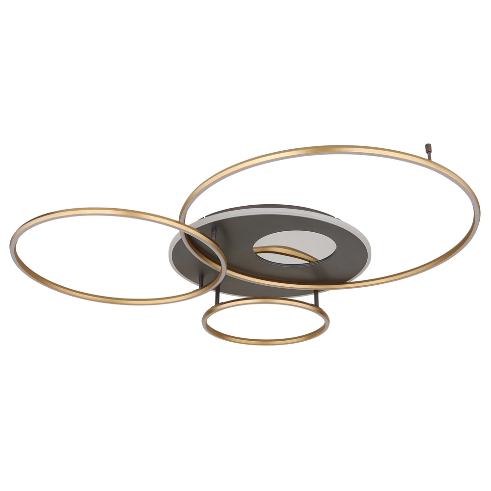 Moderne plafondlamp Invertina goud 126cm Globo 9007371453016