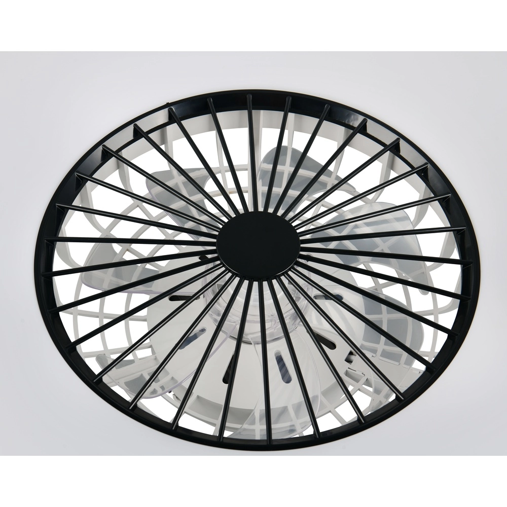 Design ventilator Svaerholt zwart Ø 60cm met RGB functie Trio 4017807688795