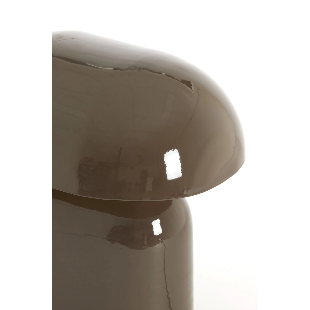 Schemerlamp Todd ovaal - glans donker bruin Light & Living 8717807818944