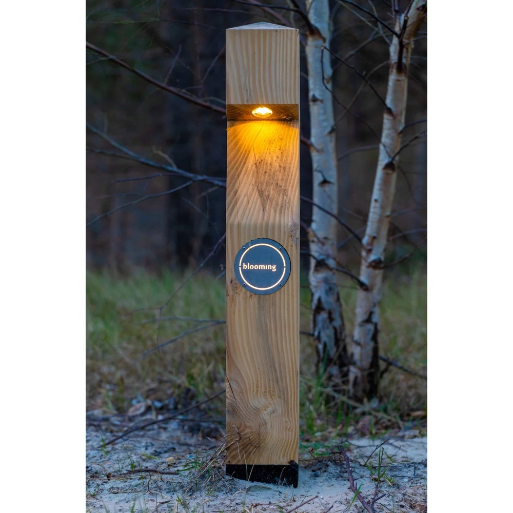 Houten padverlichting Eye 100 Accoya - 10x10x90cm - 2700K Timberlab 8716803513754