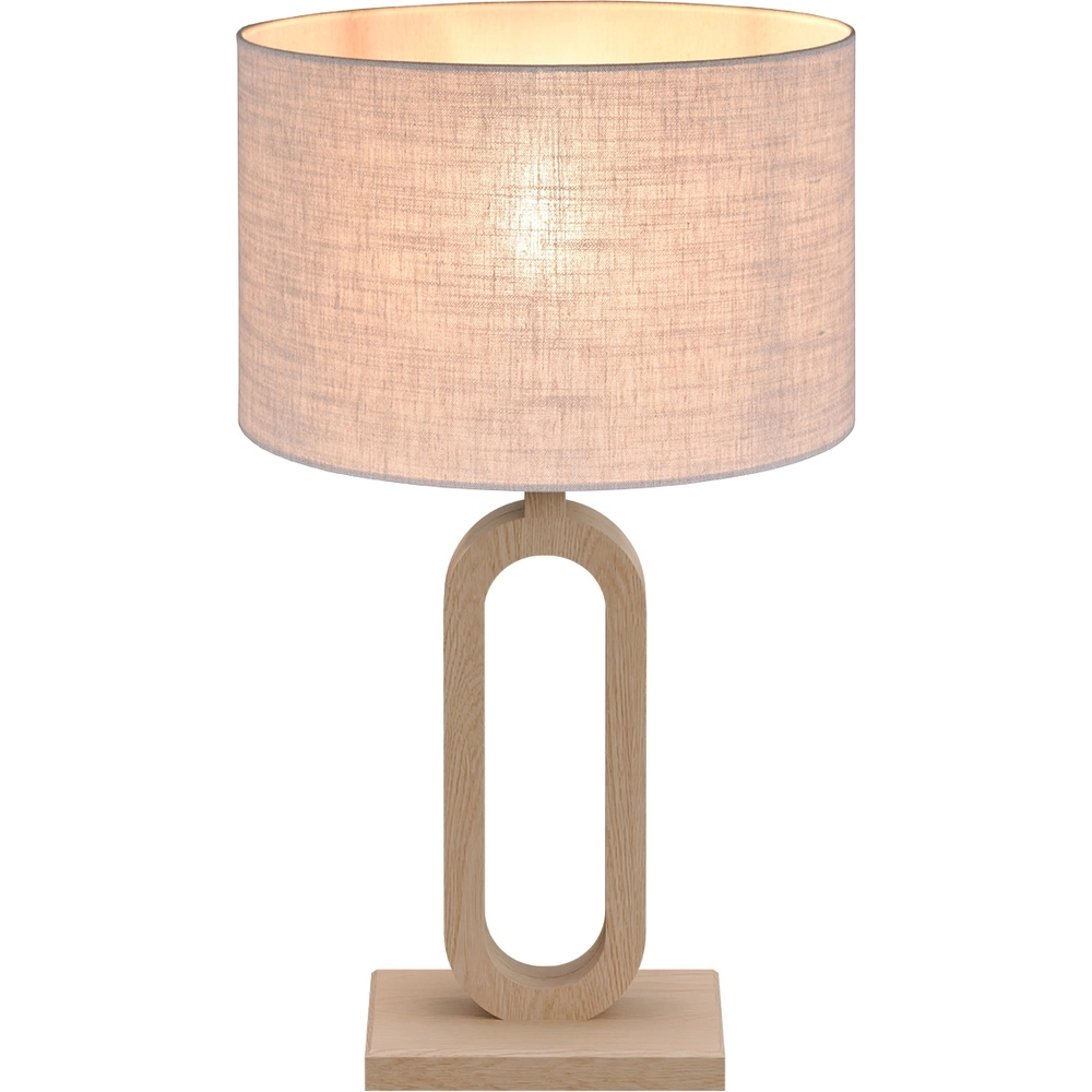 Tafellamp Sino Loop 39cm licht hout Masterlight