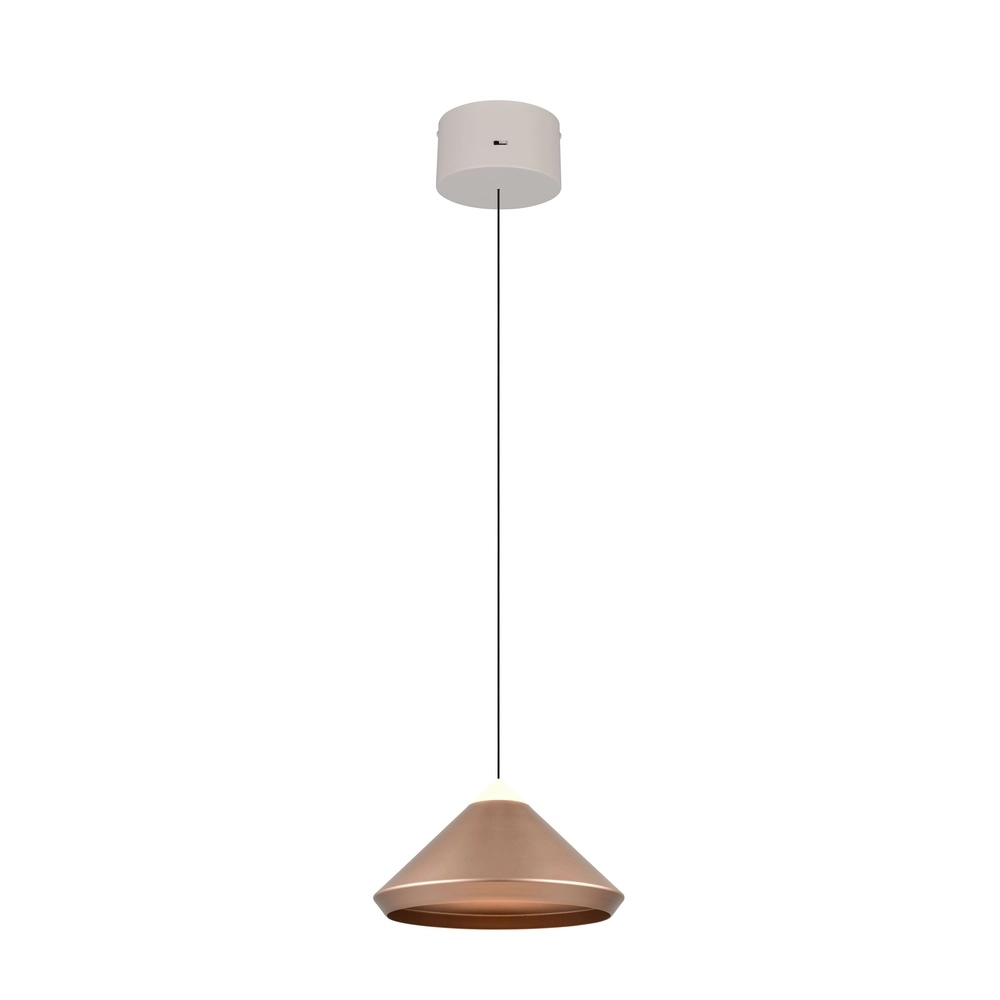 Moderne hanglamp Laguna Ø 30cm koffie bruin Trio 4017807677522