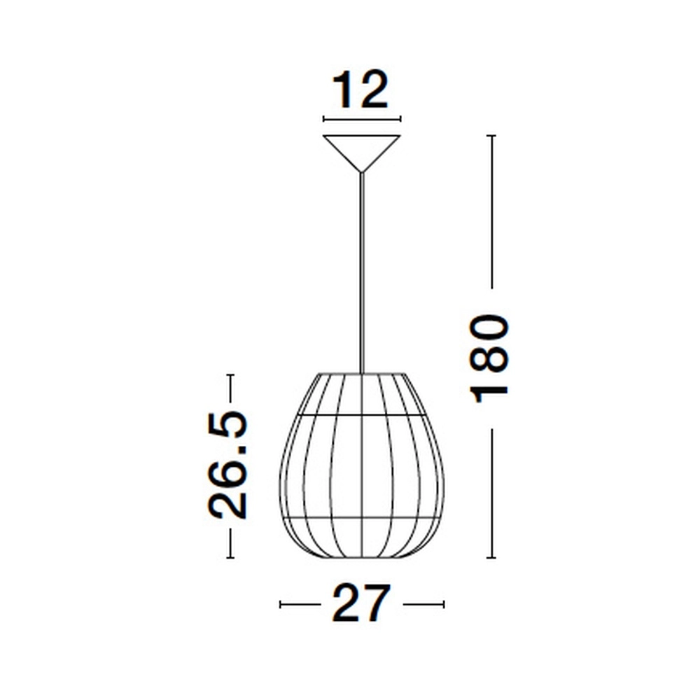 Rotan hanglamp Marlo Ø 27cm Lyora 5212017438799