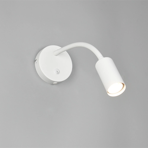 Wandlampje Taryn wit met schakelaar