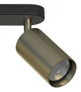 3-lichts opbouwspot Eye goud met zwart Lyora 5903139881890