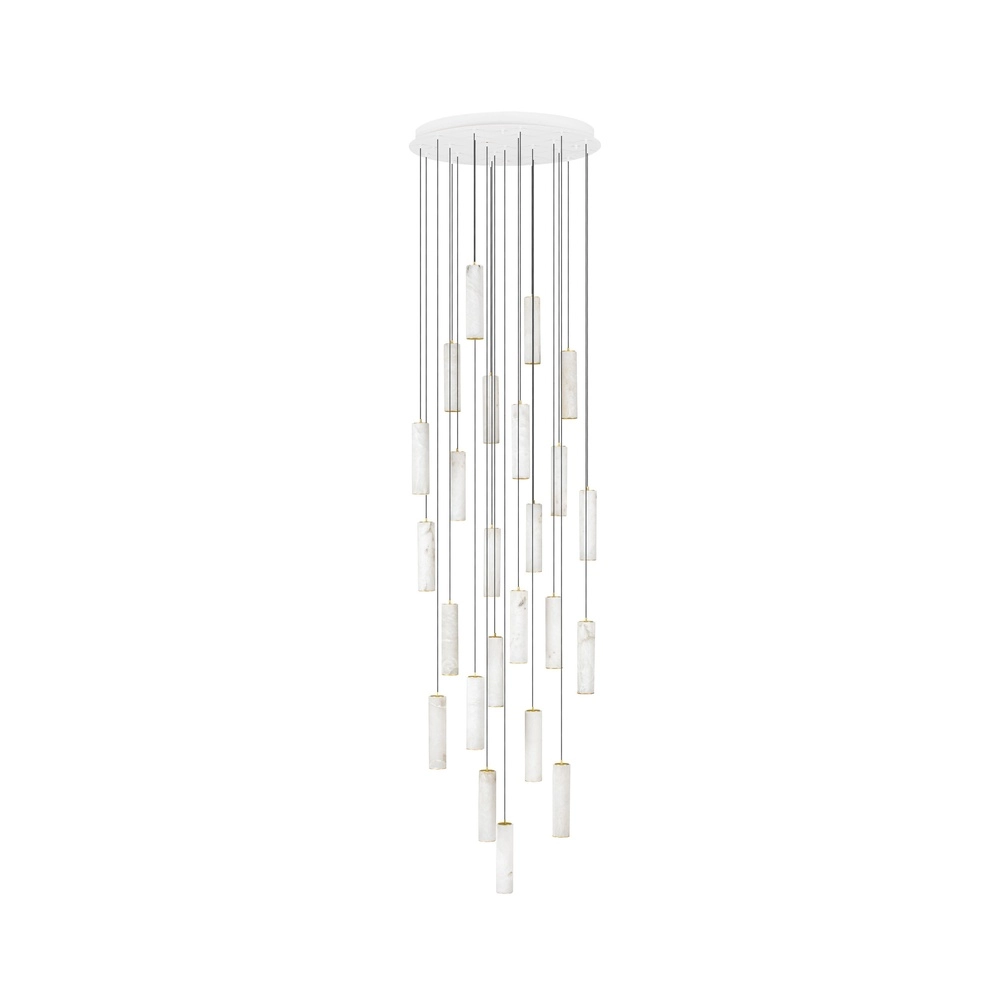Hanglamp Diletto goud met wit 24-lichts Lyora 5212063503250