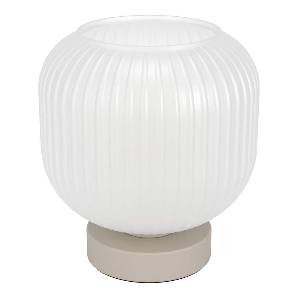 Design tafellamp Dasmina zand bruin met wit Ø 20cm Eglo 9008606406388