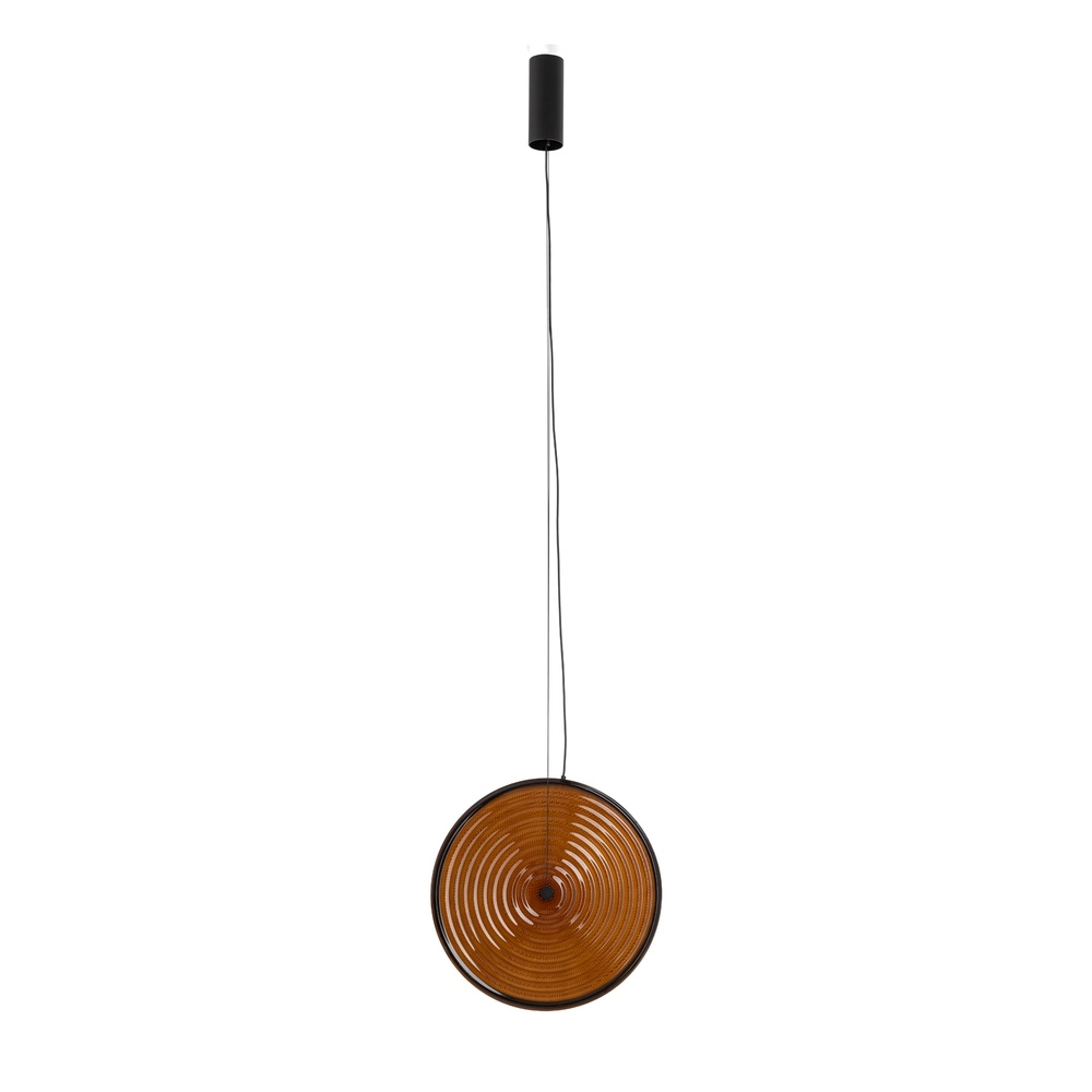 Design hanglamp Aura Led amber glas