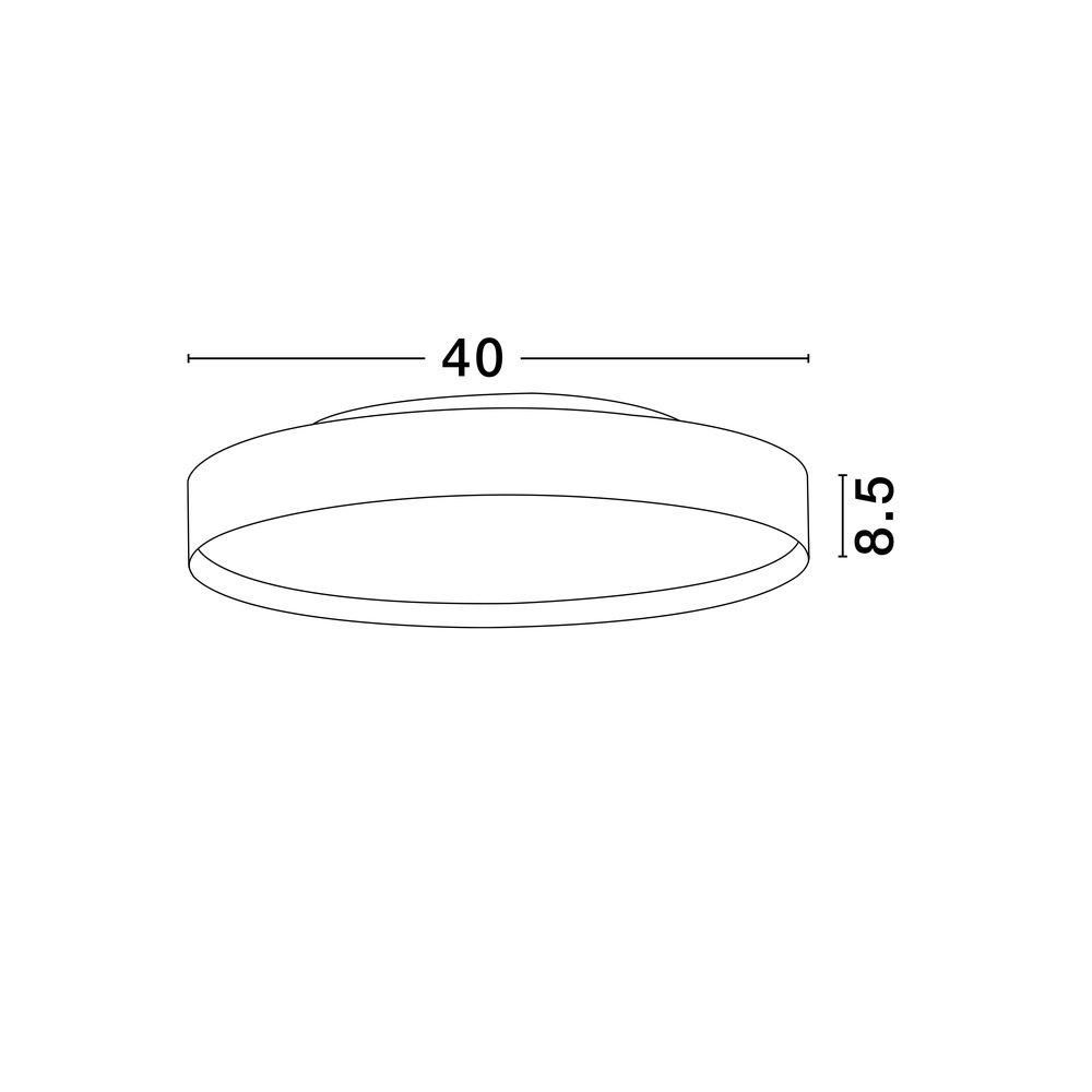 Plafonniere Roi wit Ø 40cm Lyora 5212017448927