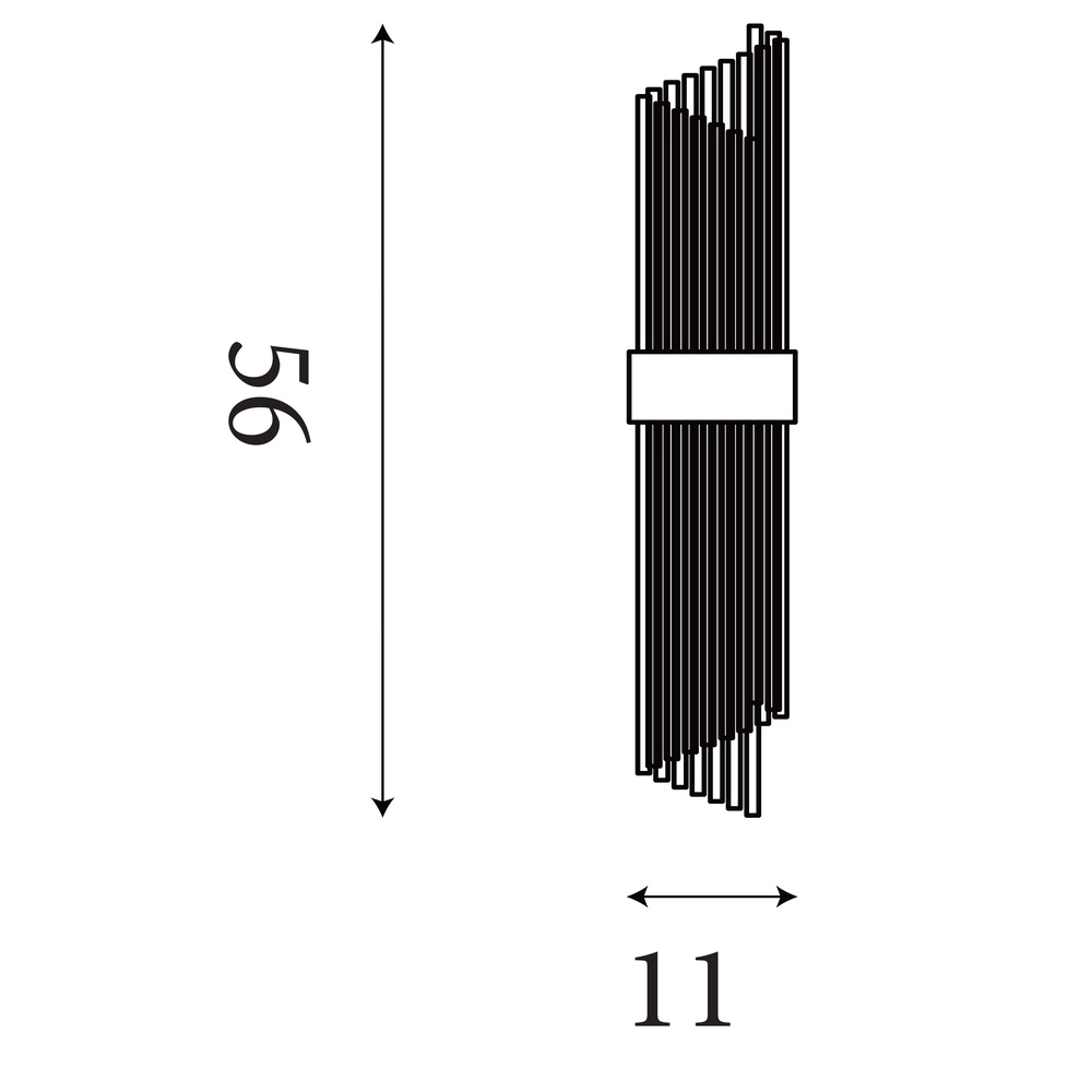 Wandlamp Lara goud met helder glas Searchlight 5053423301488