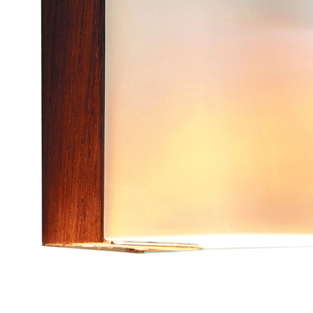 Houten buitenlamp Beacon met wit Royal Botania