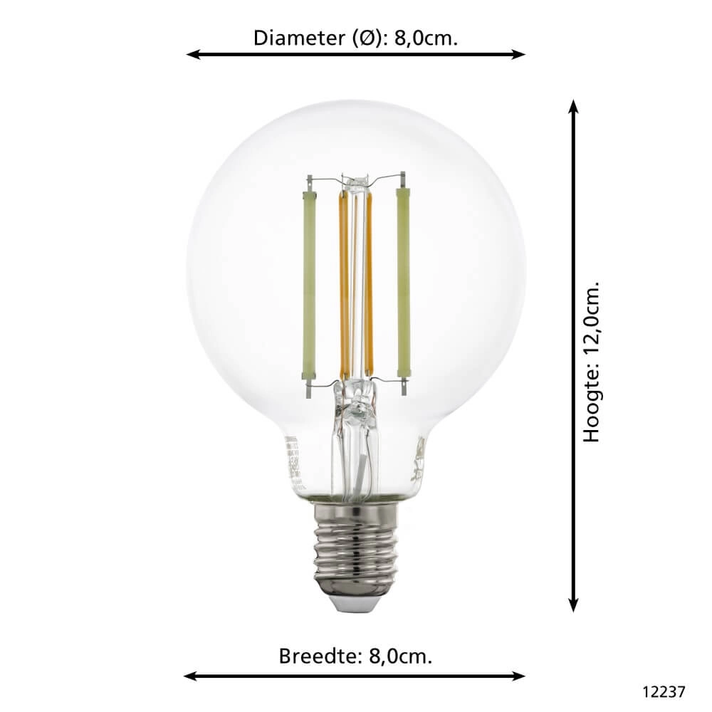 Led lampenbol Zigbee - E27 - 6 watt - 2200-6500K - G95 Eglo 9002759122393