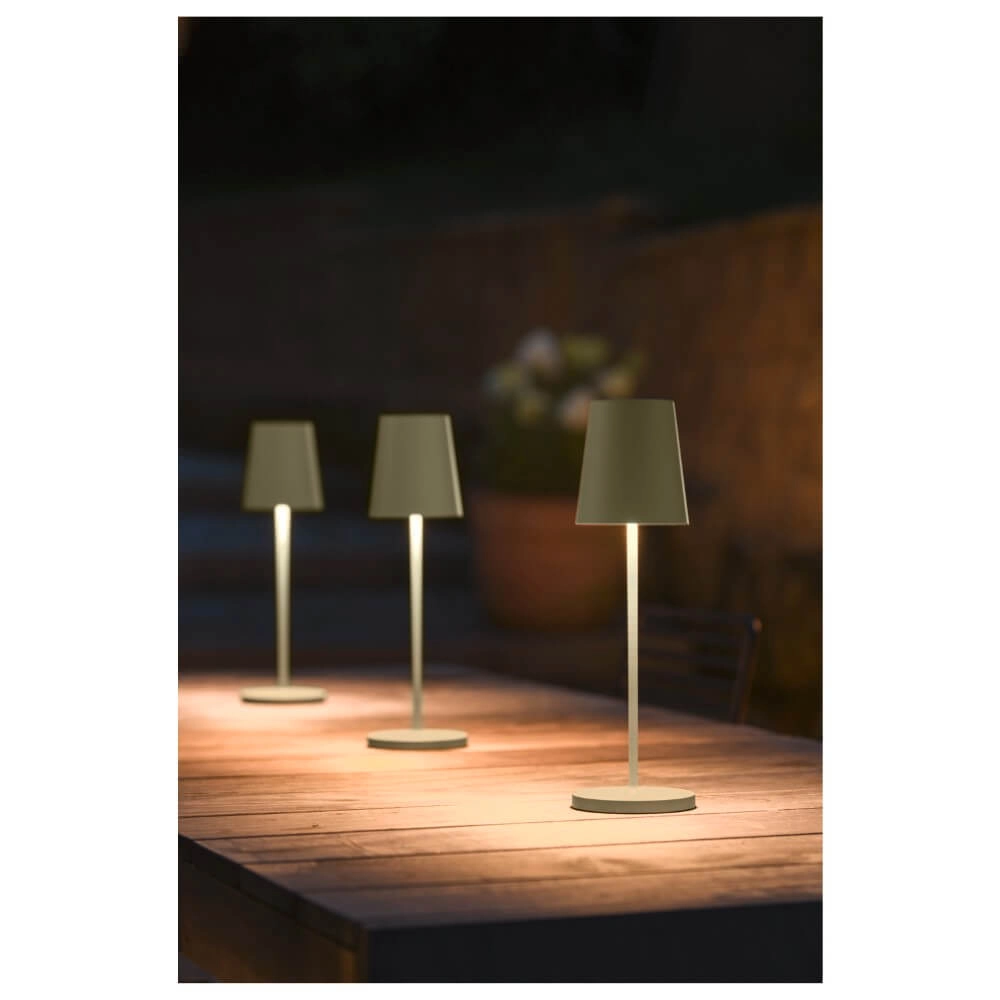 Buiten tafellamp Vinolina Two groen - oplaadbaar SLV 4024163288293
