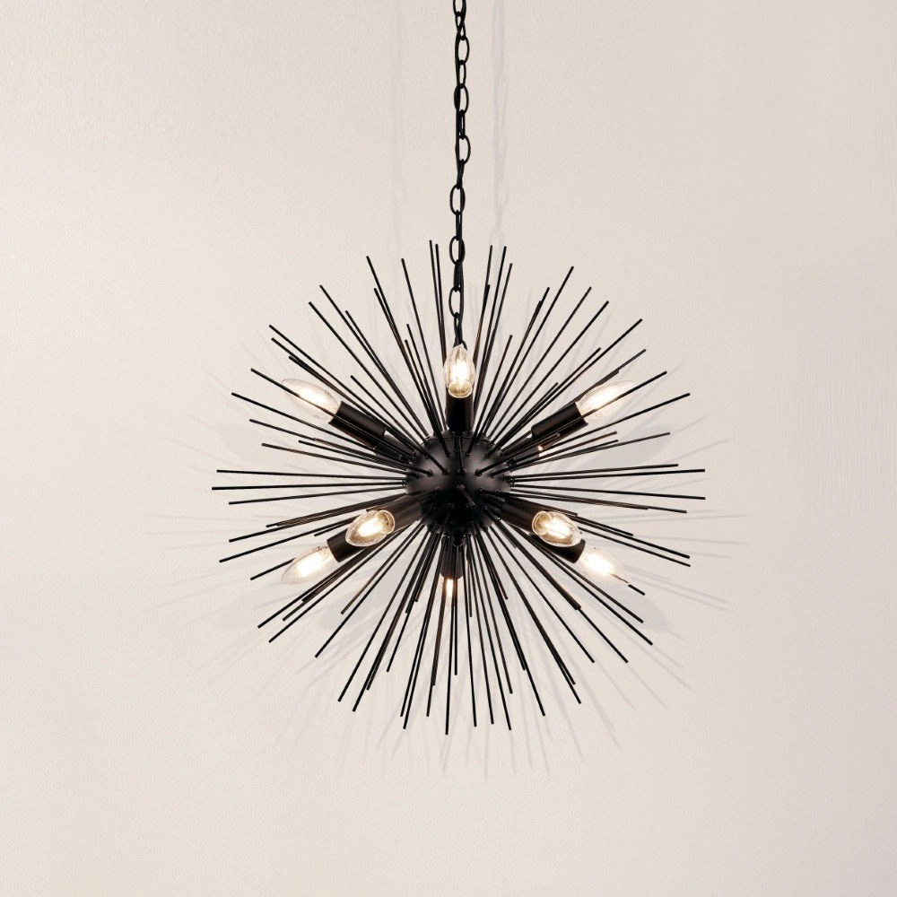 Zwarte hanglamp Sputnik Ø 56cm Searchlight 5053423158709
