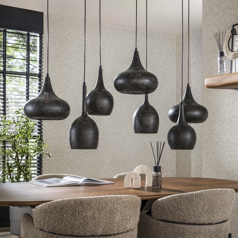 Eettafel hanglamp Zip 7x E27 Lyora 8716803512962