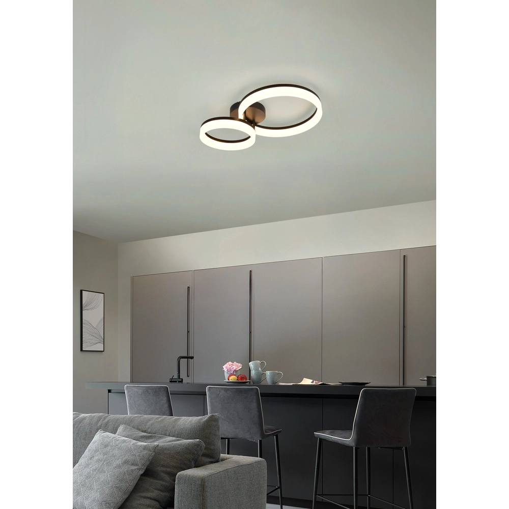 Design plafondlamp Scope S zwart Trio 4017807656008