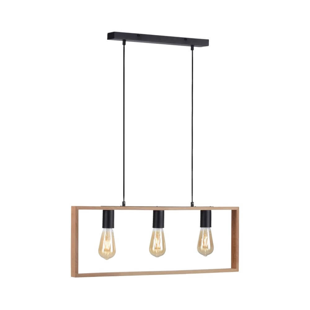 Landelijke hanglamp Franky 3-lichts Landelijke hanglamp Franky 3-lichts