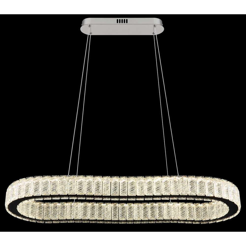 Ovale hanglamp Mucky chroom Globo 9007371445998
