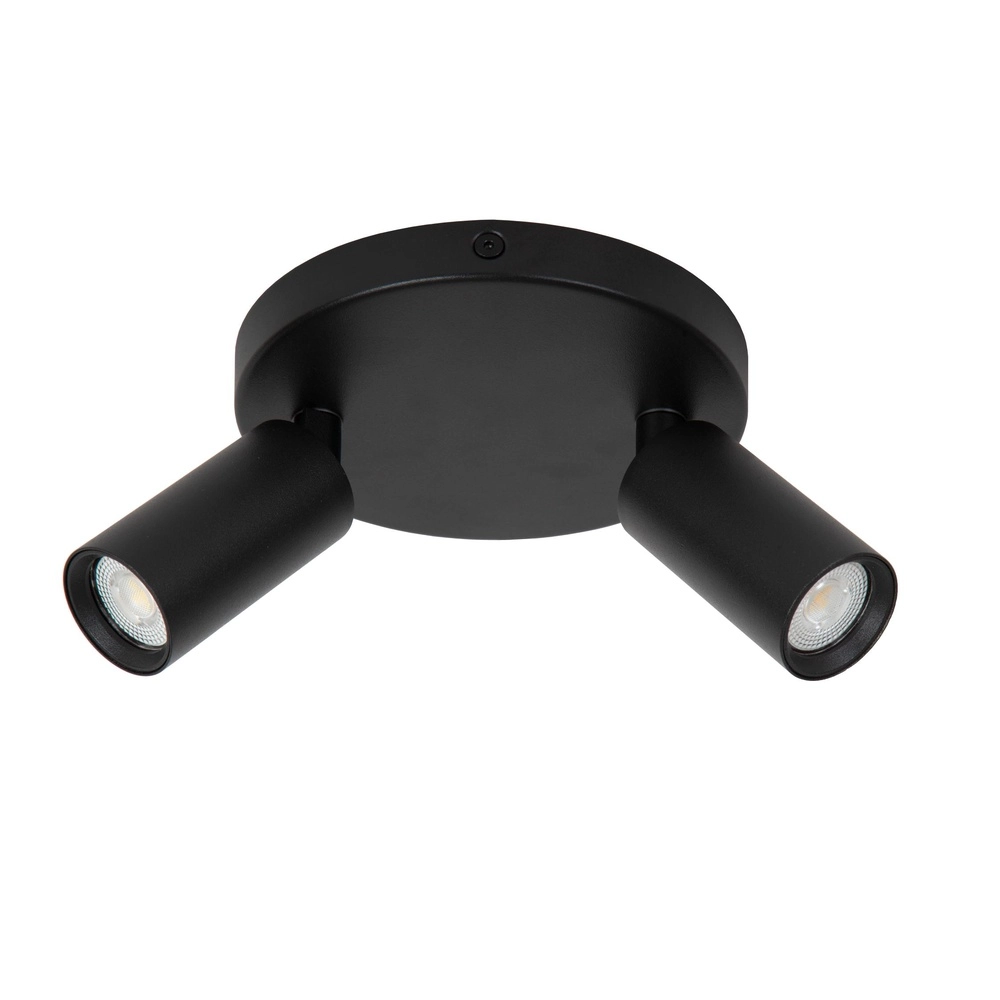 Plafondspot Ritmo mini GU10 2-lichts zwart