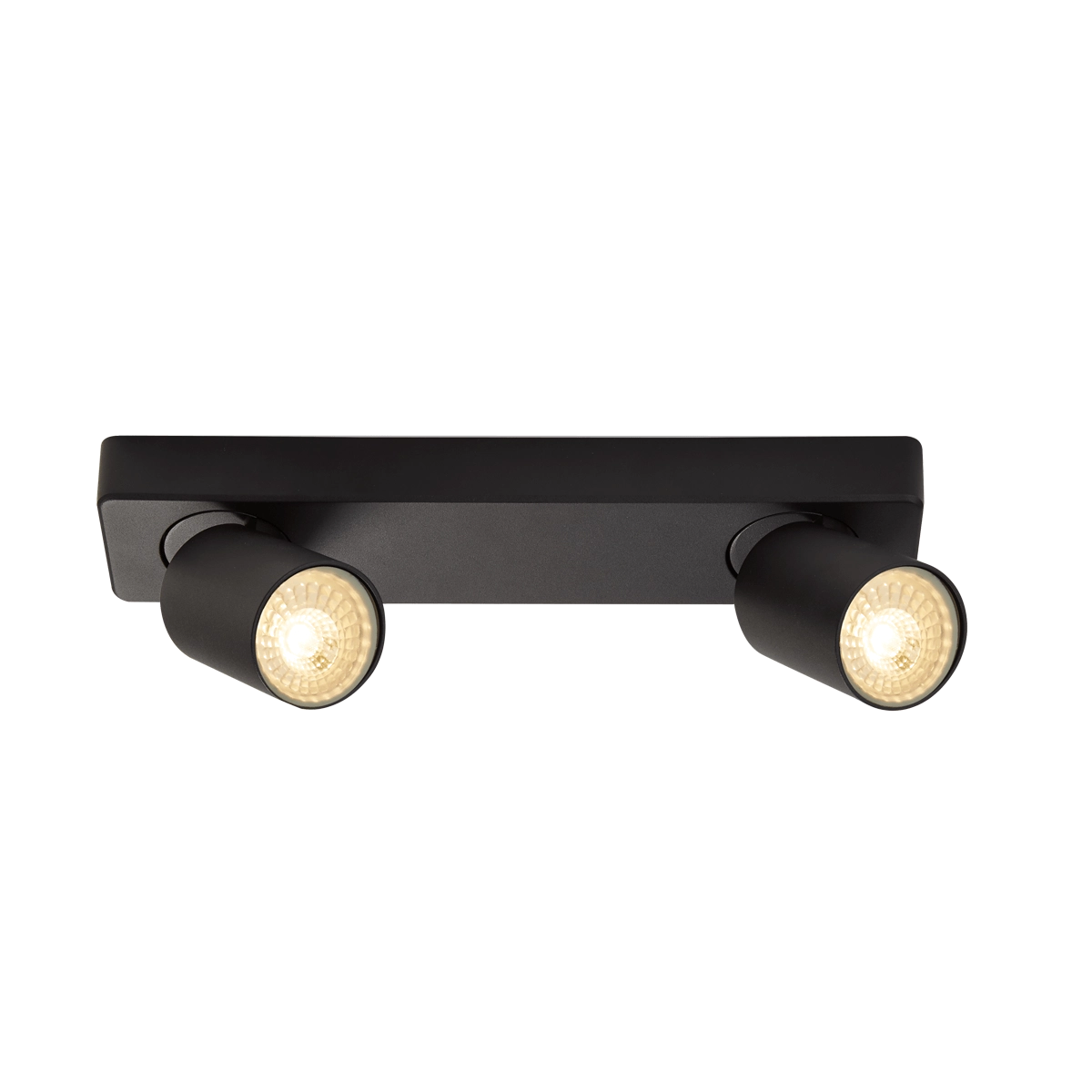 Plafondlamp Moon 2 rechthoekig zwart